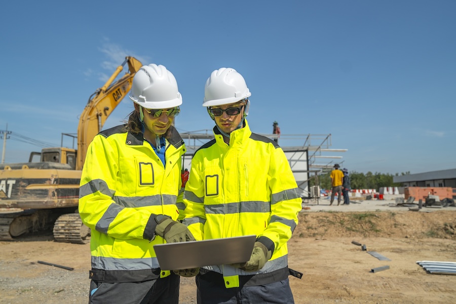 an engineer in visibility jacket and helmet workin 2026 01 09 10 38 13 utc